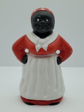 African American Maid Cast Iron Doorstop Americana Cast Iron Bookend